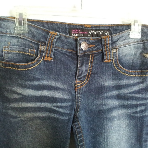 GRANE DARCY LOW RISE FLAP POCKET SKINNY JEANS 5 - Picture 6 of 8